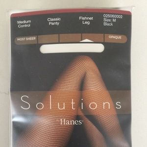 Hanes Solutions Fishnet Pantyhose
